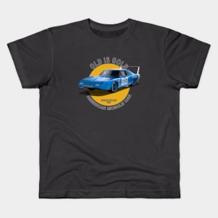 Charger Daytona American Muscle Car 60s 70s Old is Gold Kids T-Shirt